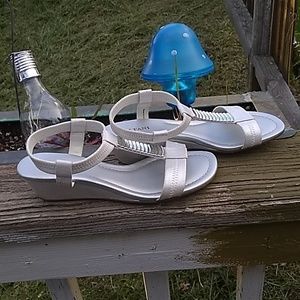 Silver Spring wedge sandals by Alfani size 6